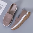 thumbnail image 6 of YOUYEDIAN Orthopedic Shoes for Women Anti-Slip Sneakers,Summer Wedge Air Cushion Breathable Mesh Slip On Walking Shoes,Casual Wedge Sneakers (Khaki, 8.5 Wide), 6 of 6