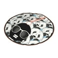 thumbnail image 2 of Kll Black Head Woman With Panda Hair Christmas Tree Skirt 48",Party Decorations Farmhouse For Christmas Decorations Holiday Party, 2 of 8