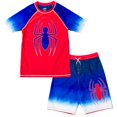 thumbnail image 1 of Set de baño Marvel Spider-Man Rash Guard y bañador 3T, 1 of 6