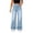 51#Blue, variant on Women's Mid Low Waist Loose Flared Jeans Casual Stretchy Comfortable Basic Style