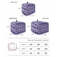 thumbnail image 2 of Purple Plaid Toaster Cover 4 Slice, Large Kitchen Appliance Covers, Modern Art Checkered Farmhouse Toaster Oven Cover with Loop, Bread Machine Cover Polyester Dust Cover Protection, 2 of 4