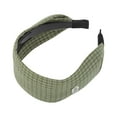 thumbnail image 4 of Unique Bargains 1 Pc Headband Fresh Plaid Wide Hair Accessories Deep Green, 4 of 5