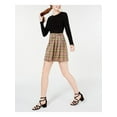 thumbnail image 3 of TEEZE ME Womens Black Plaid Short A-Line Skirt Juniors 3\4, 3 of 4