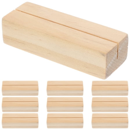 MOKKHNB Table Sign Holder Note Clip Holders Light Yellow 10Pcs For Office Table Decor