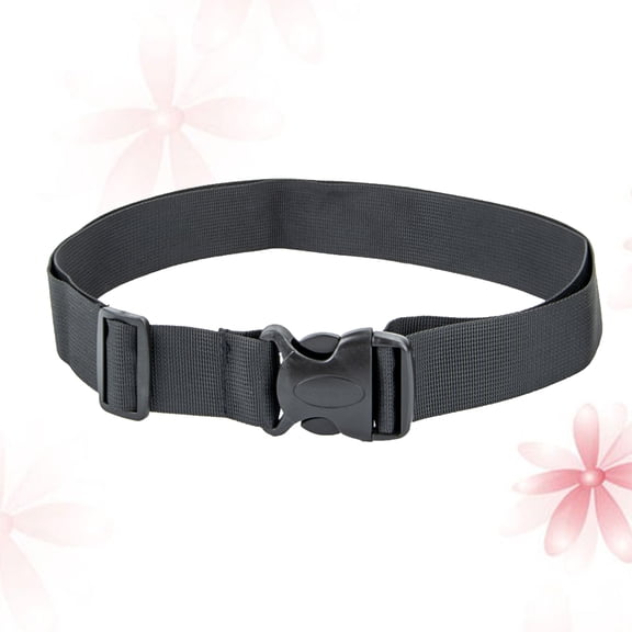 Men's Outdoor Quick-Drying Nylon Training Belt with Plastic Buckle, Breathable and Lightweight, Black