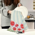 thumbnail image 5 of GZHJMY Kitchen Dish Towels, Luxurious Color Poppy Flowers Kitchen Towels Set of 4 Super Soft Absorbent Dish Towels Set Microfiber Polyester Kitchen Decorative Tea Towels, 28x18 Inch Washcloths, 5 of 7