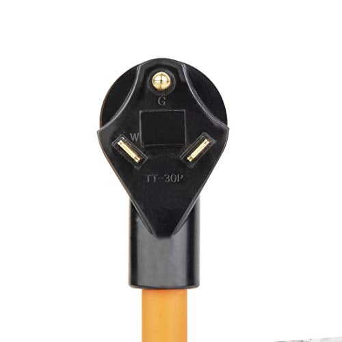 1.5FT Nema TT-30P to L14-30R Adapter, 30-Amp RV to L14-30R Generator Transfer Switch Adapter 4-Prong Female Adapter STW 10AWG, 30A RV Generator to 30A 4-Prong Locking Female$$Garden & Patio