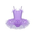 thumbnail image 5 of YiZYiF Kids Little Girls Spaghetti Straps Ballet Dance Gym Leotard Tutu Dress,Sizes 3T-8, 5 of 7