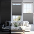 thumbnail image 4 of ZimJAHO No Drill No Tools Cellular Shades Cordless Top Down Bottom Up Honeycomb Blinds Blackout Window Blinds Easy to Install, Blackout-Light Gray, 31"W x 64"H, 4 of 10