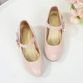 thumbnail image 6 of Girls Summer Shoes Size 1 Girls High Heeled Shoes Princess Shoes Primary School Students Single Shoes Children Leather Shoes Dress Shoes, 6 of 7