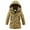 Coffee, variant on Kids Boys' Thick Hooded Down Coats Windbreaker Cotton Snowsuit Coat Outdoor Jackets Clothes Winter Warm Jacket Solid Color Puffer Coat