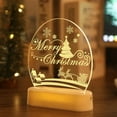 thumbnail image 5 of 3d Led Christmas Lamp SantaSnowman Bells Ornament Night Lights Christmas Holiday Gifts For Home Decor, 5 of 9