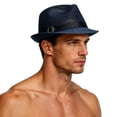 thumbnail image 7 of Paiwinds Men's Straw Fedora Summer Sun Hat Breathable Woven Beach Hat with Adjustable Strap for Travel Outdoor Casual Daily Wear, 7 of 7