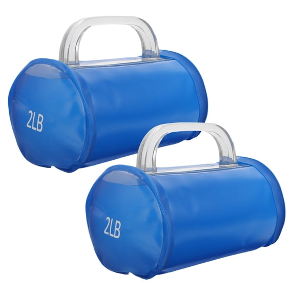 CTIRCHIU 2Pcs Blue Water Filled Dumbbells Adjustable Weight Fitness Tool for Home and Outdoor Exercise