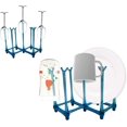 thumbnail image 2 of Retractable Bottle Drainer Stand Cup Drying Rack Drinking Glass and Sports Bottle Drainer Stand Plastic Bag Dryer and Mug Tree Cup Stand Tray Holder for Kitchen,Office(Random Color), 2 of 6