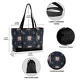 thumbnail image 2 of FORMRS Canvas Laptop Tote Bag for Women with 15.6" Computer Compartments Shoulder Handbag, Red Fireworks Pattern, 2 of 7