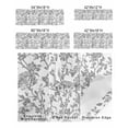 thumbnail image 2 of Retro Light Grey Farmhouse Floral Curtain Valances for Kitchen Windows,Rod Pocket Short Valance Pastoral Flowers Window Treatment for Living Room Bathroom Bedroom,42" x 12"-1 Panel, 2 of 9
