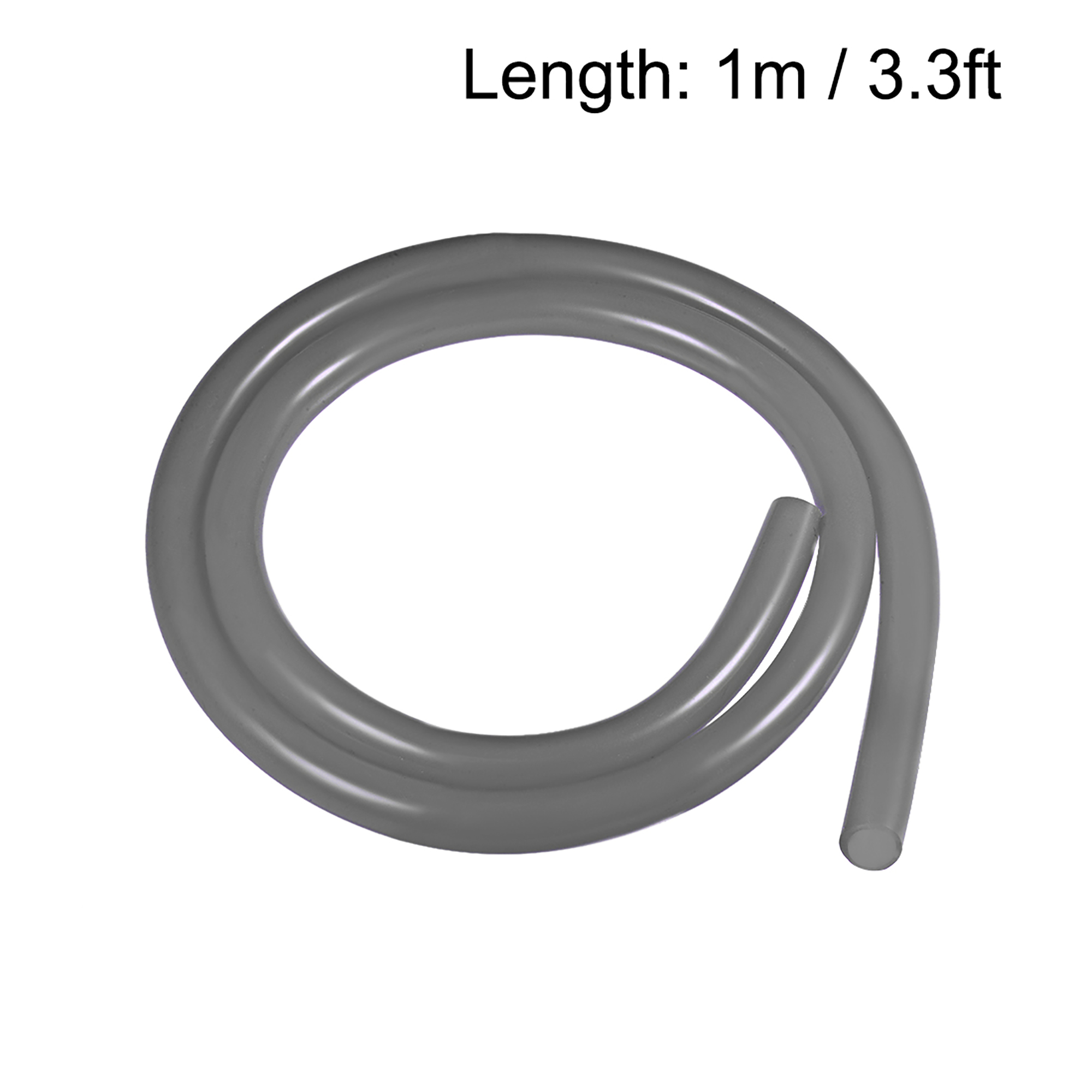 Silicone Tubing, 3/8 inch ID x 9/16 inch OD 3.3ft Rubber Tube High Temp for Pump Transfer Grey - image 3 of 3