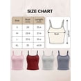 thumbnail image 4 of Deago Women Summer Y2K Sleeveless Striped Spaghetti Strap Crop Cami Tank Top Backless Casual Slim Fit Aesthetic Going Out Tops Shirts (Pink, L), 4 of 9
