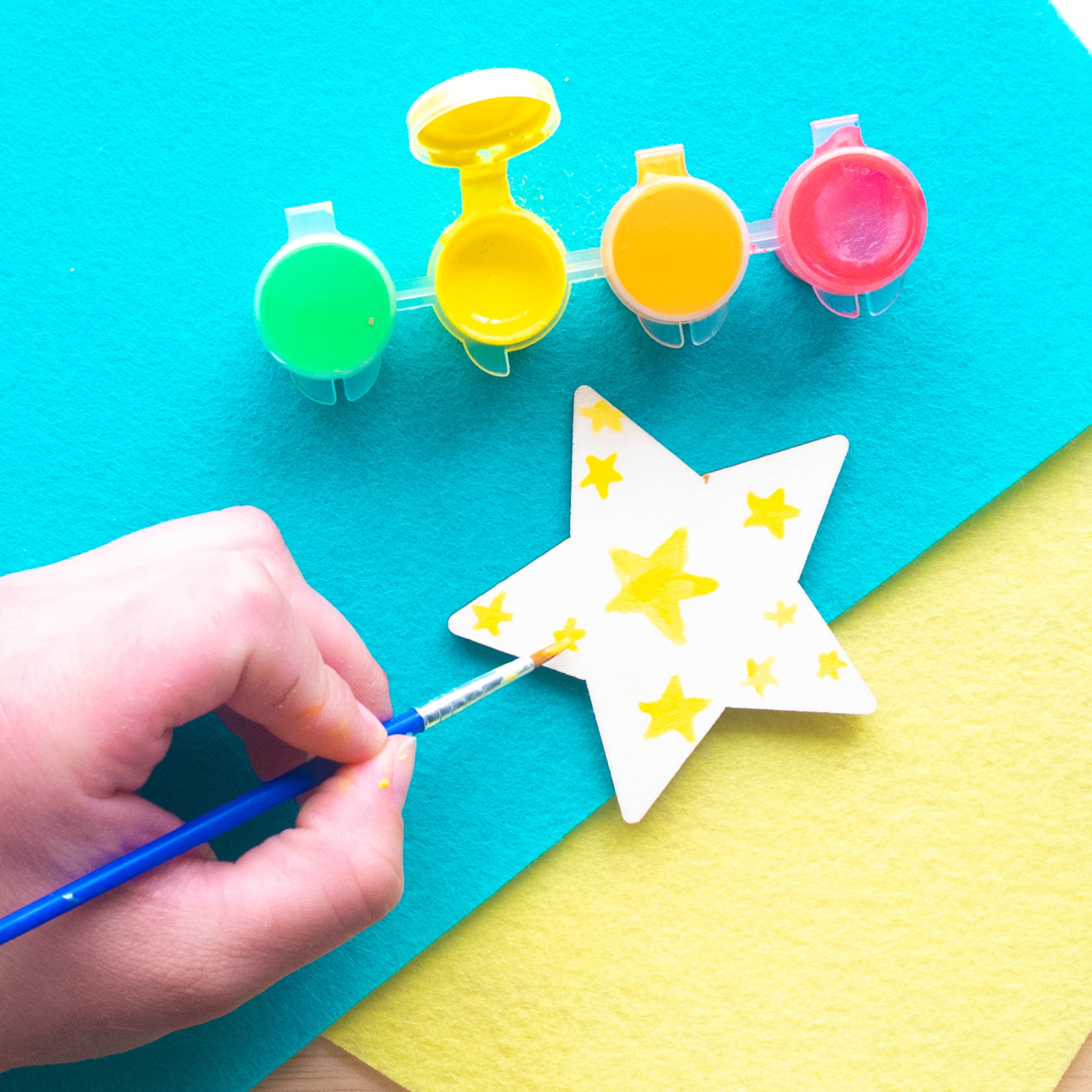 Hello Hobby Wood Star Shape, Die-Cut Shape
