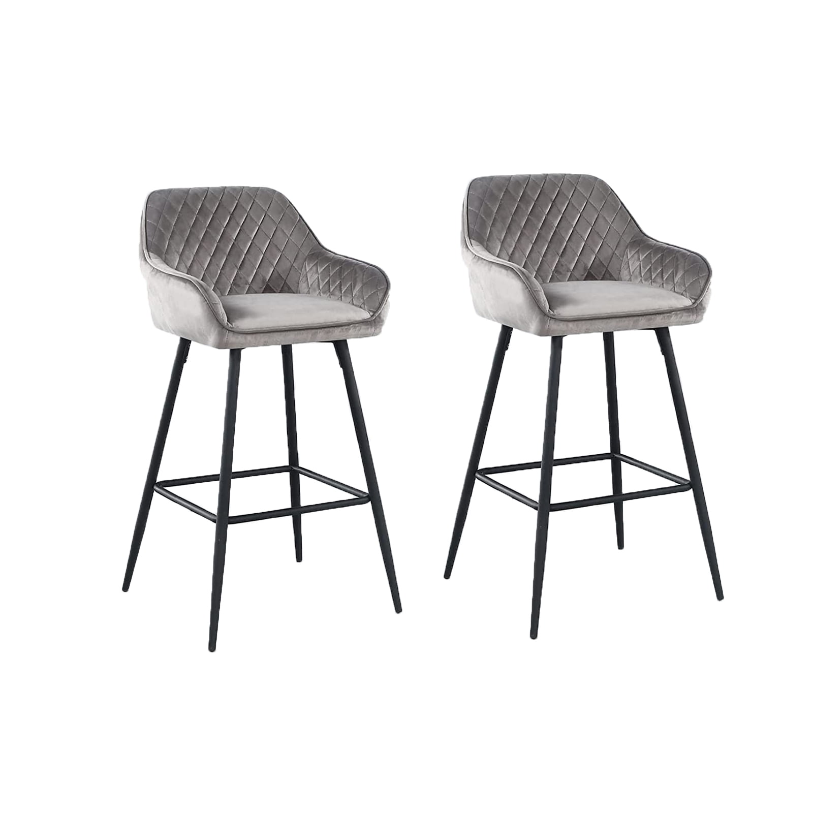 27" Bar Stools Set of 4,Stools Chairs for Kitchen Counter Upholstered