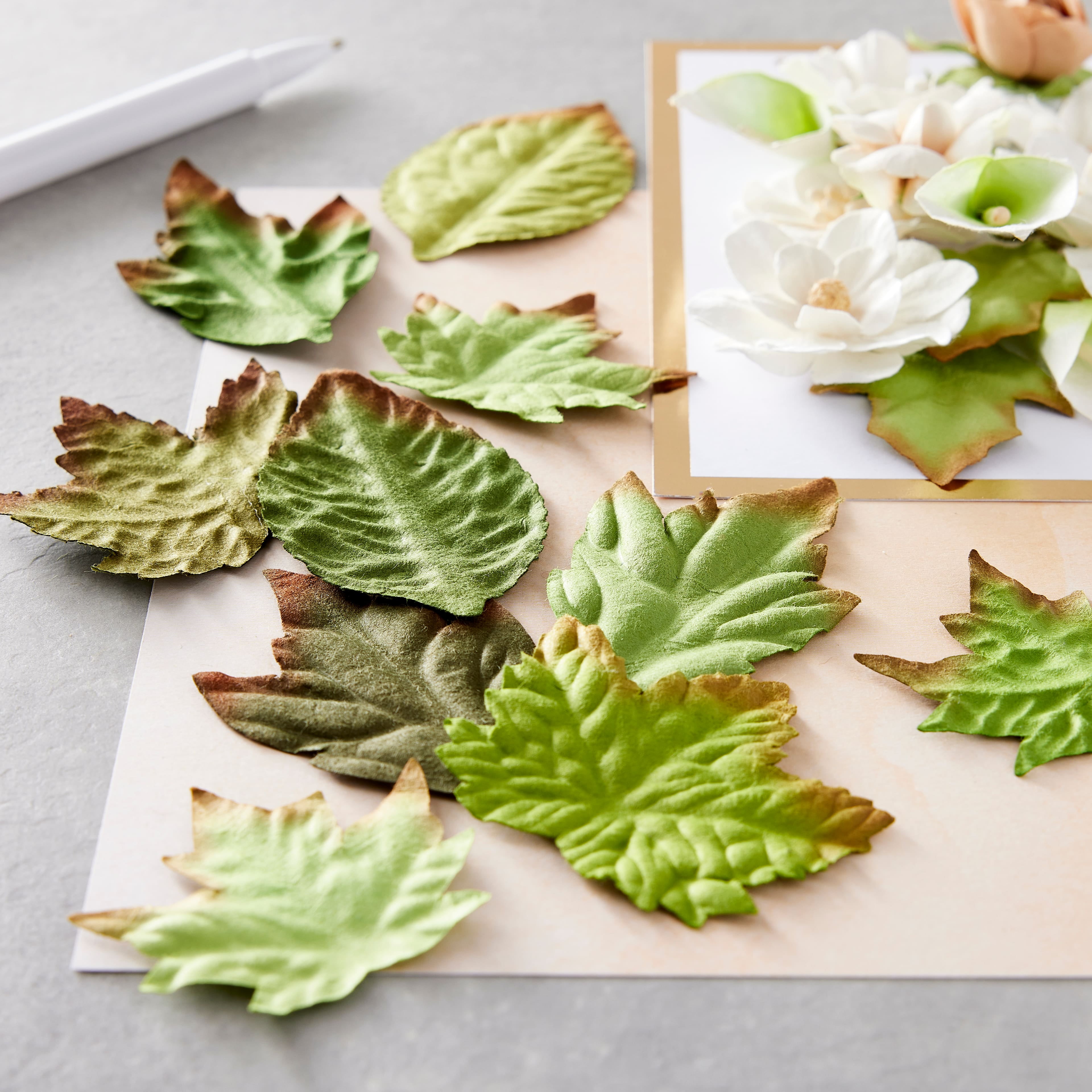 Fall Paper Leaf Embellishment Set by Recollections