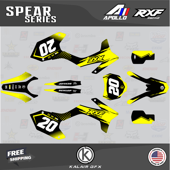 Kalair GFX Graphics Kit for Apollo RXF (All Years) Spear Series