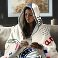 thumbnail image 3 of Gifts for Mom, Oversized Hoodie Mom Hooded Blanket Wearable Blanket Mom Blanket Hoodie Cozy Fleece Flannel Wearable Blanket Birthday Christmas Gifts for Mom, Letter Mom Wearable Blanket, 3 of 6