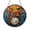Acrylic 3.5 Inch, variant on Drum Set Stained Glass Round Suncatcher – Musical Window Panel with Colorful Percussion Art, Gift for Drummers and Music Lovers