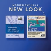 Motherlove Pregnant Belly Salve, Herbal Stretch Mark Prevention for Pregnancy, 4 oz