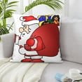 thumbnail image 6 of ZICANCN Decorative Throw Pillow Covers , Santa Man Couch Sofa Decorative Knit Pillow Covers for Living Room Farmhouse 24"x24", 6 of 8