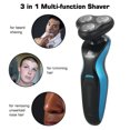 thumbnail image 2 of Navaja Eléctrica Triple Cabezal para Hombre, Recortadora de Barba y Vello Nasal con Carga USB, Incluye Accesorios y Diseño Ergonómico, 2 of 5