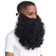 thumbnail image 1 of Peluca de barba negra larga y rizada sintética de 40 cm para hombre, 1 of 3