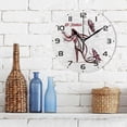 thumbnail image 3 of SKYSONIC High Heel Shoes Wall Clock 10 Inch Silent Non Ticking Round Clock Oil Painting Clock Easy to Read Clock for Living Room Bedroom Bathroom Home Decor, 3 of 7