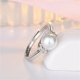 thumbnail image 6 of Guodhu Cubic-Zirconia Pearl Solitaire Ring for Women Birthday, Engagement, Anniversary, Wedding,Mothers Day Jewelry Gift for Women Teen Mom, 6 of 7