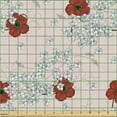 thumbnail image 2 of Spring Upholstery Fabric by the Yard, Vintage Chamomile and Poppy Blooms Hawaiian Wildflowers Meadow Pattern, Decorative Fabric for DIY and Home Accents, Pale Rose and Scarlet by Ambesonne, 2 of 5