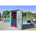 thumbnail image 3 of Arrow Steel Storage Shed, 74.25" X 39.27" X 54.76", Blue, 3 of 6