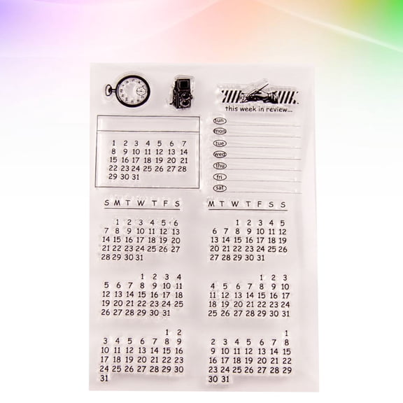 PTOOTP Clear Stamps Assorted Colors See-Through DIY Scrapbooking Letters