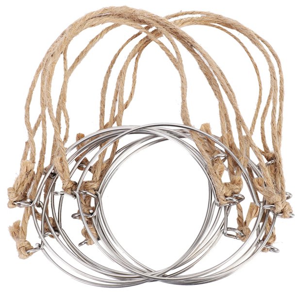 Hangers for Jar,Linen Rope Handles for 87mm Wide Mouth Jars Glass Jars, Jar Ropes,10Pcs,No Jars