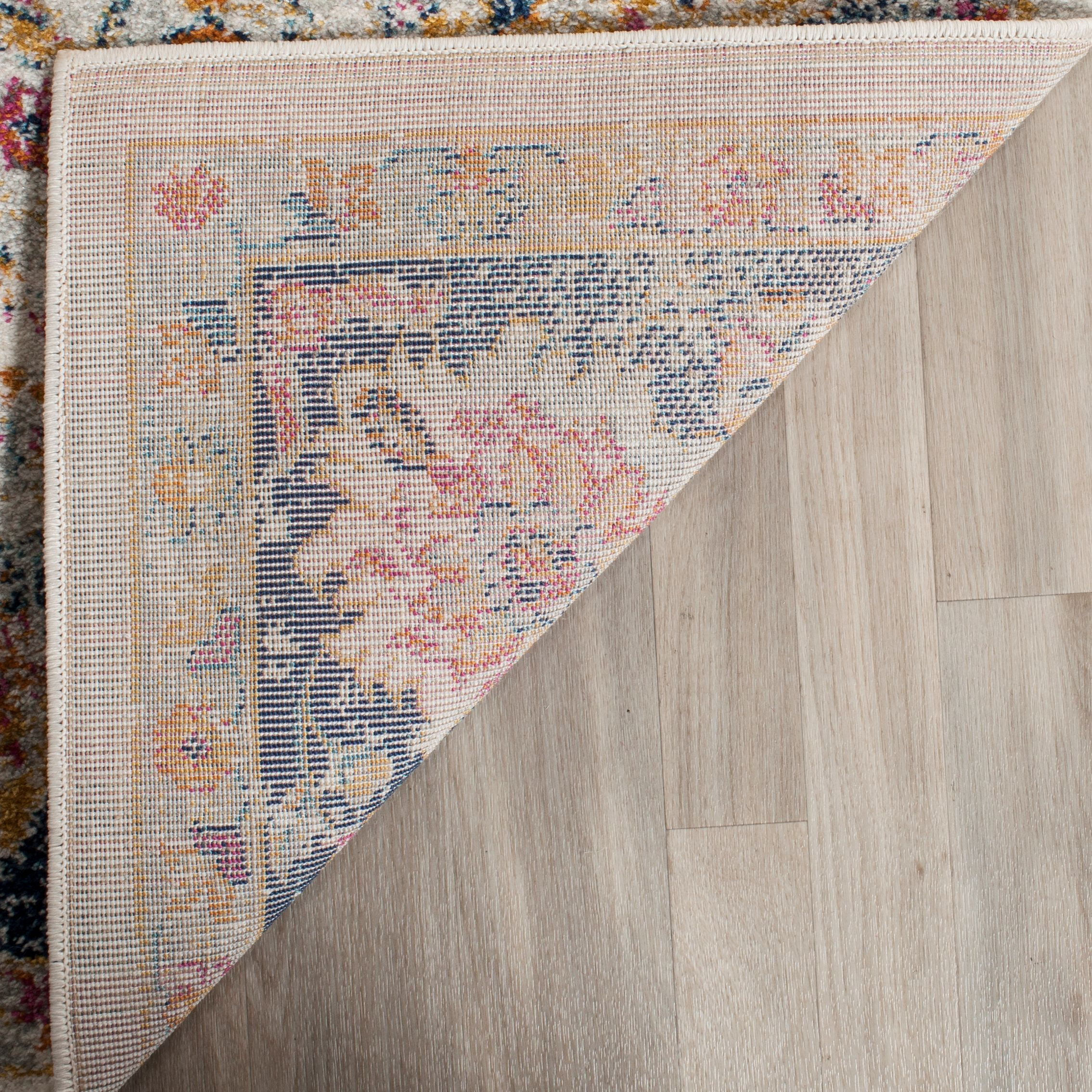 SAFAVIEH Madison Langston Floral Runner Rug, Cream/Navy, 2'3" x 10'