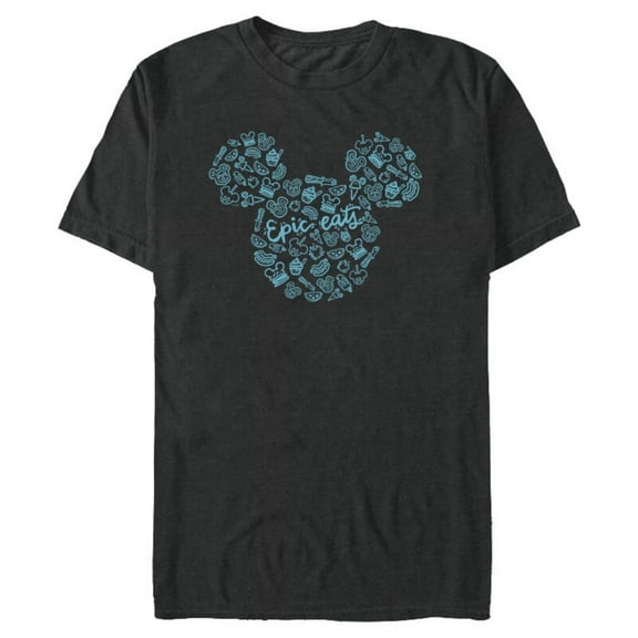 Disney Mickey Mouse Epic Eats - Short Sleeve Blended T-Shirt for Adults - Customized-Dark Heather