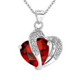 thumbnail image 2 of TidBay Fashion Women Hollow Multicolor Heart Pendant Rhinestone Chain Necklace Jewelry, 2 of 6