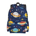 thumbnail image 2 of Disketp Planets and Stars Mochila Escolar de Gran Capacidad y Peso Ligero, Mochila de Viaje Ideal para Escuela, Trabajo y Uso Diario, Cómoda y con Estilo, 2 of 8