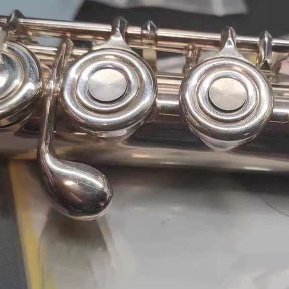 Raindrops 10Pcs Metal Flute Plugs for Flute Hole Covers in Gold Silver Assorted Color 0.3In