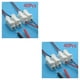 thumbnail image 2 of Conector de resorte Tholdsy 40 Uds Cable eléctrico sin tornillos de soldadura bloque de Terminales blanco, 2 of 3