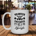 thumbnail image 2 of Volunteer Firefighter Mug, Coffee Mug, White Tea Mug 15 oz, 2 of 3
