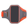 thumbnail image 1 of Matsuzay Bolsa de teléfono para brazo, resistente al agua, a prueba de sudor, bolsa para brazalete deportivo, soporte de almacenamiento para pantalla Teléfono y Comunicación Naranja, 1 of 6