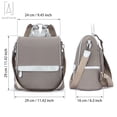 thumbnail image 4 of Gustave Women Backpack Purse Waterproof Oxford Anti-theft Rucksack Lightweight Shoulder Bag Travel Shopping Handbag, Gray, 4 of 10