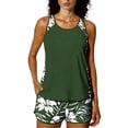 thumbnail image 2 of FAVIPT Tankini Swimsuits for Women Tummy Control Blouson Swimwear Pockets Shorts Two Piece Bathing Suit 2026 Army Green,S, 2 of 7