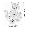 thumbnail image 3 of Magnetic Cat Fur & Whisker Keepsake Holder, Transparent Refrigerator Display Magnet for Collecting Pet Hair & Shed Whiskers, Cute Cat Memorial Storage Accent for Fridge & Home Decor, 3 of 8